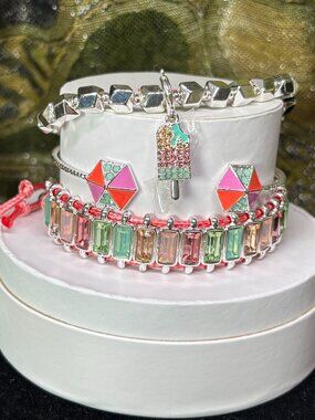 Bomb Party "Summer Days Ahead" Summer Stacks Luxury 3 Bracelet Set